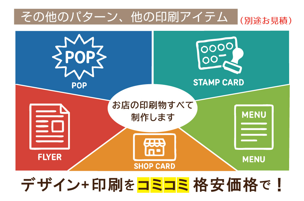 お店の印刷物に関するご相談