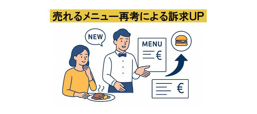 売れるメニュー再考による訴求UP